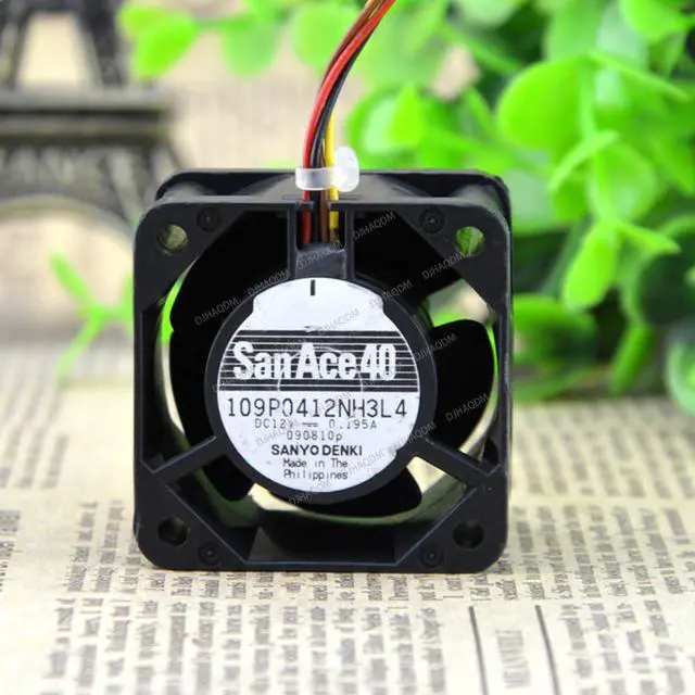 Alt view image 7 of 10 - Compatible for San Ace 40 109P0412NH3L4 12V 0.195A 4028 4cm 4-Wire Cooling Fan
