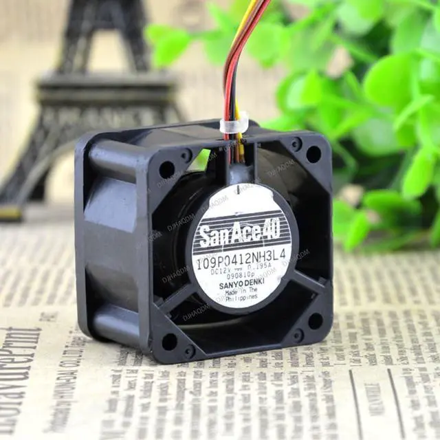 Alt view image 8 of 10 - Compatible for San Ace 40 109P0412NH3L4 12V 0.195A 4028 4cm 4-Wire Cooling Fan