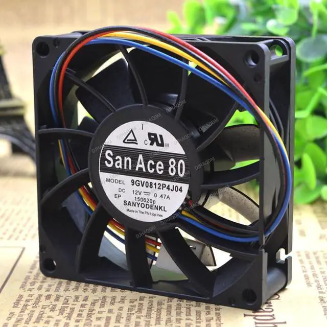 Alt view image 6 of 10 - Compatible for SANYO San Ace 80 9GV0812P4J04 12V 0.47A 8cm 8025 4-Wire Cooling Fan