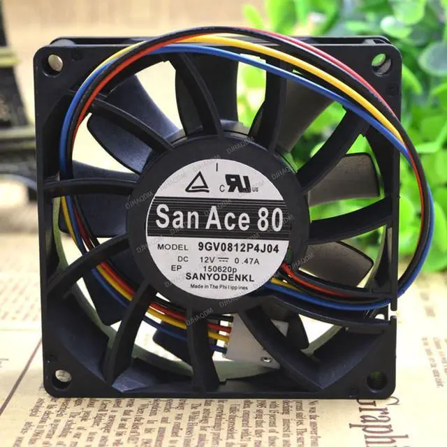 Alt view image 7 of 10 - Compatible for SANYO San Ace 80 9GV0812P4J04 12V 0.47A 8cm 8025 4-Wire Cooling Fan