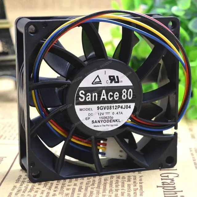 Alt view image 8 of 10 - Compatible for SANYO San Ace 80 9GV0812P4J04 12V 0.47A 8cm 8025 4-Wire Cooling Fan