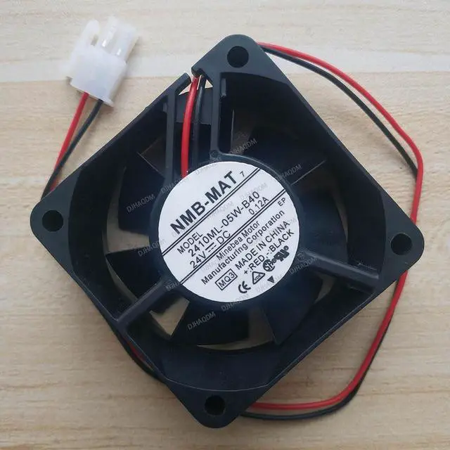 Alt view image 7 of 10 - Compatible for NMB-MAT 2410ML-05W-B40 24V 0.12A 6025 2-Wire Cooling Fan