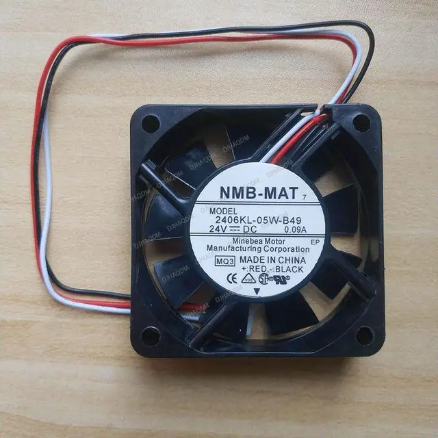 Alt view image 6 of 10 - Compatible for NMB-MAT 2406KL-05W-B49 24V 0.09A 6cm 6015 3-Wire Cooling Fan