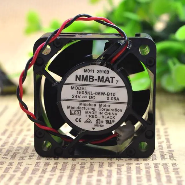 Alt view image 8 of 10 - Compatible for NMB-MAT 1608KL-05W-B10 24V 0.06A 40x40x20mm 4020 2-Wire Cooling Fan