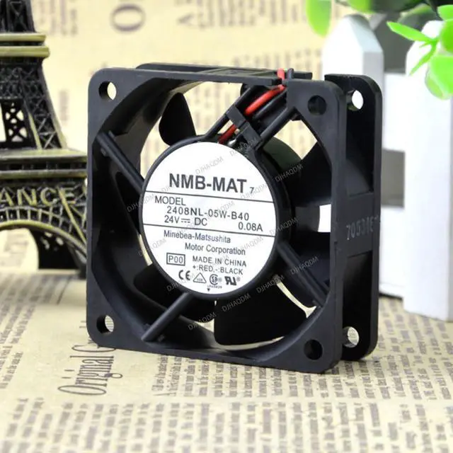 Alt view image 6 of 10 - Compatible for NMB-MAT 2408NL-05W-B40 24V 0.08A 6cm 6020 2-Wire Cooling Fan