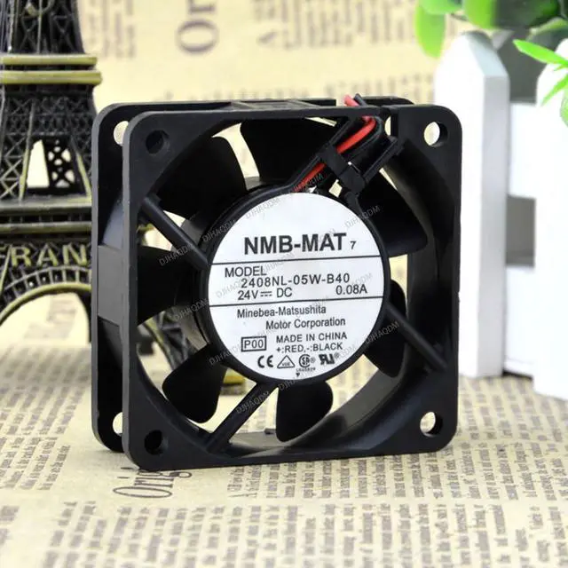 Alt view image 8 of 10 - Compatible for NMB-MAT 2408NL-05W-B40 24V 0.08A 6cm 6020 2-Wire Cooling Fan
