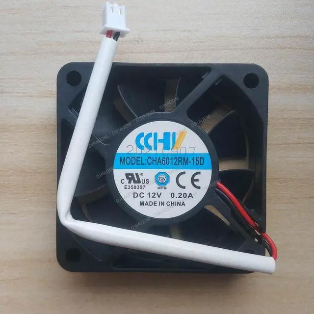 Alt view image 6 of 10 - Compatible for CCHV CHA6012RM-15D 12V 0.20A 6015 60x60x15mm 2-Wire Cooling Fan