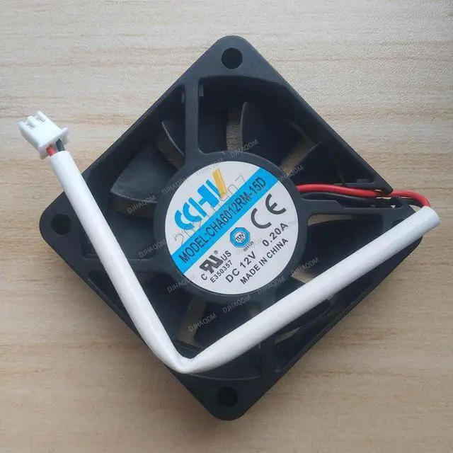 Alt view image 7 of 10 - Compatible for CCHV CHA6012RM-15D 12V 0.20A 6015 60x60x15mm 2-Wire Cooling Fan