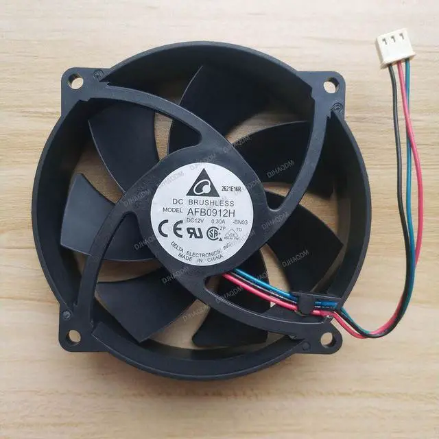 Alt view image 6 of 10 - Compatible for Delta AFB0912H-BN03 12V 0.30A 9025 9cm 3-Wire Cooling Fan