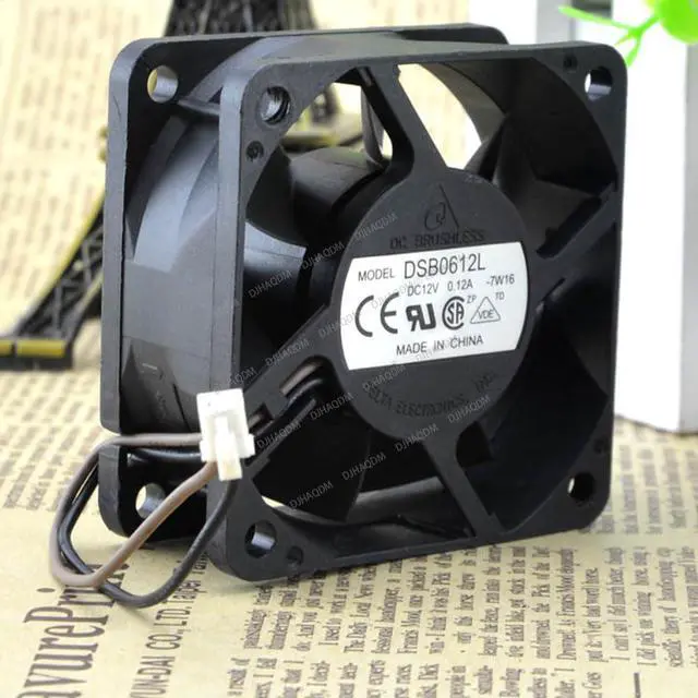 Alt view image 6 of 10 - Compatible for Delta DSB0612L 12V 0.12A 6025 6cm 2-Wire Cooling Fan