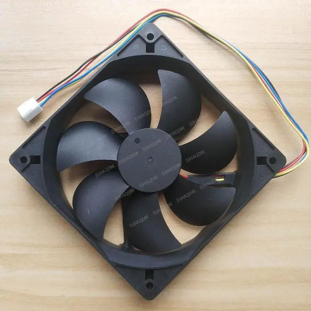 Alt view image 10 of 10 - Compatible for AVC DA12025B12L 12V 0.30A 12cm 12025 4-Wire Cooling Fan