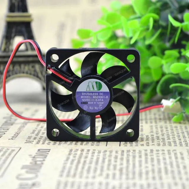 Alt view image 7 of 10 - Compatible for BRUSHLESS DC N5010B1-8 12V 0.07A 50x50x10mm 5010 2-Wire Cooling Fan