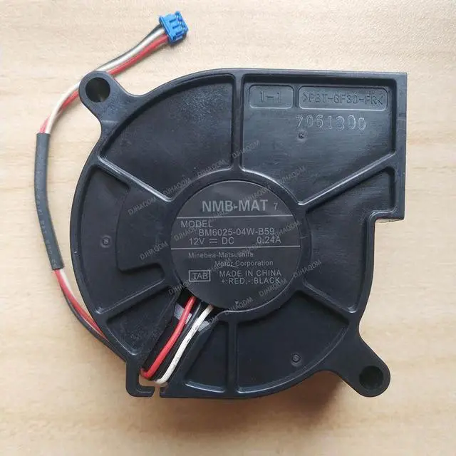 Alt view image 6 of 10 - Compatible for NMB-MAT BM6025-04W-B59 12V 0.24A 6025 3-Wire Cooling Fan