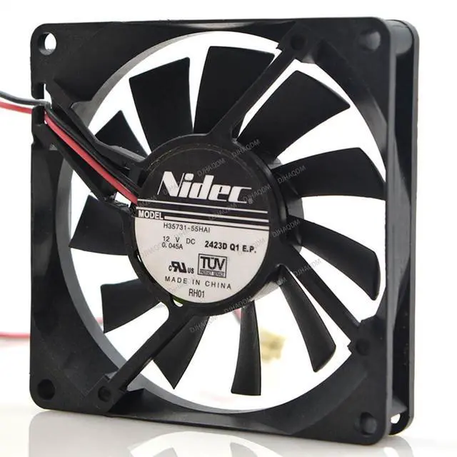 Alt view image 5 of 8 - Compatible for Nidec H35731-55HAI 12V 0.045A 8015 8cm 2-Wire Cooling Fan