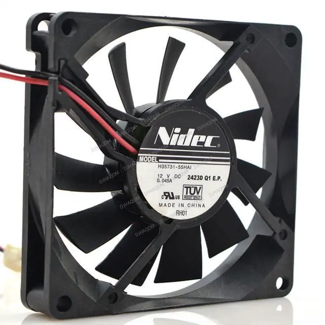 Alt view image 6 of 8 - Compatible for Nidec H35731-55HAI 12V 0.045A 8015 8cm 2-Wire Cooling Fan