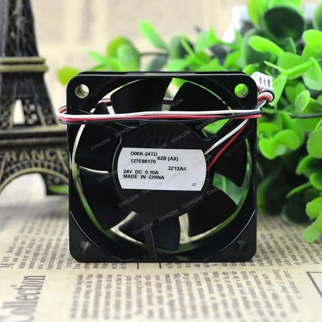 Alt view image 7 of 10 - Compatible for Nidec D06K-24TU 62B (AX) 24V 0.10A 6025 6cm 3-Wire Cooling Fan