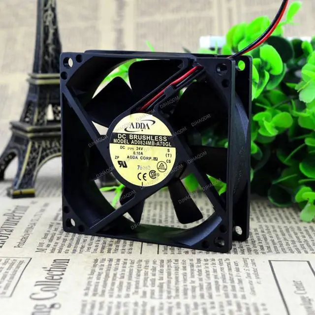 Alt view image 6 of 10 - Compatible for ADDA AD0824MB-A70GL 24V 0.1A 8025 2-Wire Cooling Fan