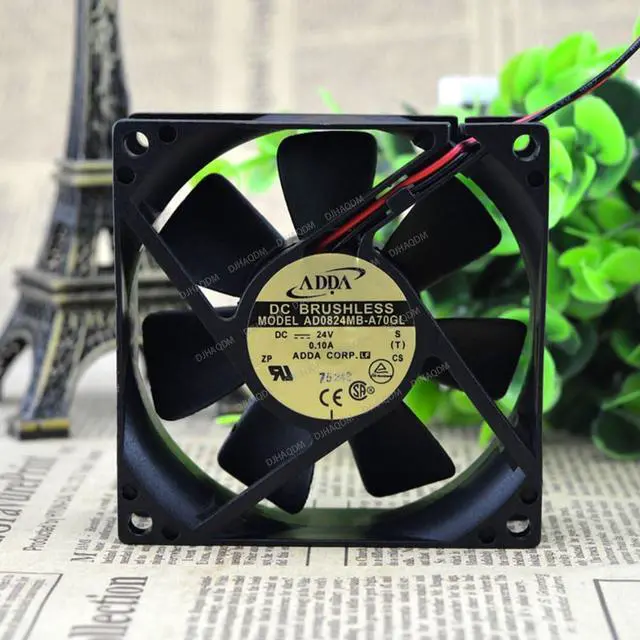 Alt view image 7 of 10 - Compatible for ADDA AD0824MB-A70GL 24V 0.1A 8025 2-Wire Cooling Fan