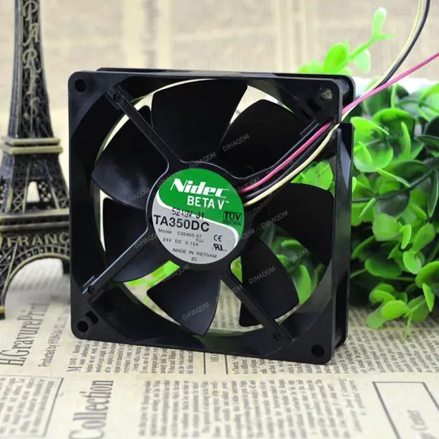 Alt view image 6 of 10 - Compatible for Nidec TA350DC C35403-57 24V 0.15A 3-Wire Cooling Fan