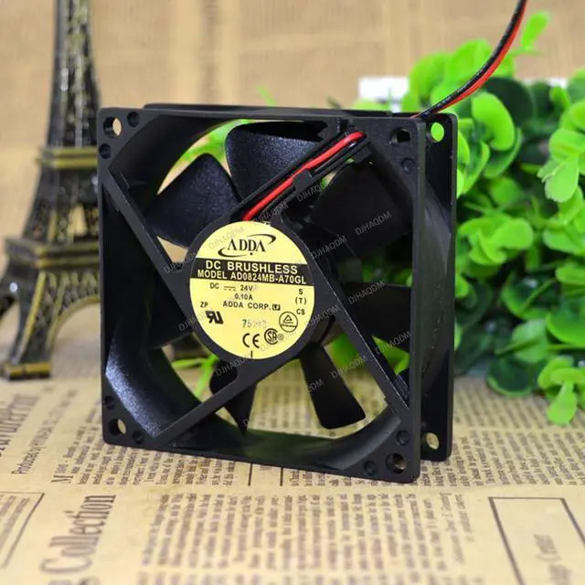 Alt view image 8 of 10 - Compatible for ADDA AD0824MB-A70GL 24V 0.1A 8025 2-Wire Cooling Fan