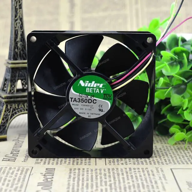 Alt view image 7 of 10 - Compatible for Nidec TA350DC C35403-57 24V 0.15A 3-Wire Cooling Fan