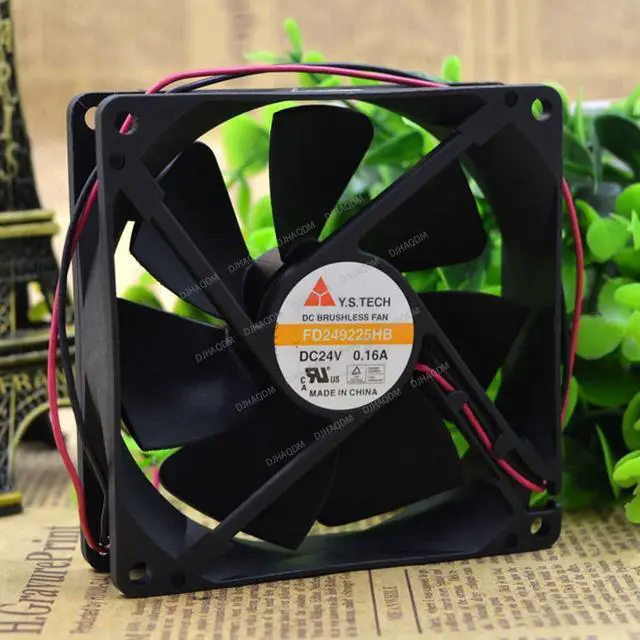 Alt view image 8 of 10 - Compatible for Y.S.TECH FD249225HB 24V 0.16A 2-Wire 9CM 9025 Cooling Fan