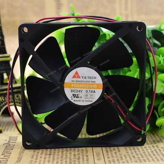 Alt view image 7 of 10 - Compatible for Y.S.TECH FD249225HB 24V 0.16A 2-Wire 9CM 9025 Cooling Fan