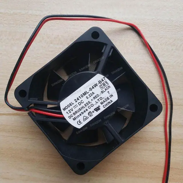 Alt view image 7 of 10 - Compatible for NMB 2410ML-04W-B47 12V 0.22A 6cm 6025 2-Wire Cooling Fan