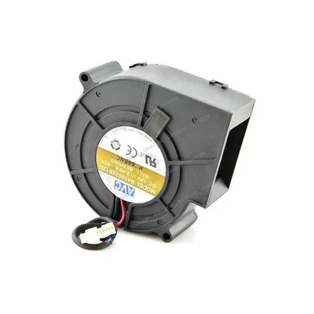 Alt view image 8 of 10 - Compatible for AVC BA10033B12U 12V 2.4A 97mm 9733 3-Wire Cooling Fan