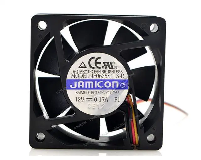 Alt view image 5 of 8 - Compatible for JAMCION JF0625S1LS-R 12V 0.17A 6cm 6025 3-Wire Cooling Fan