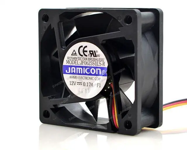 Alt view image 6 of 8 - Compatible for JAMCION JF0625S1LS-R 12V 0.17A 6cm 6025 3-Wire Cooling Fan