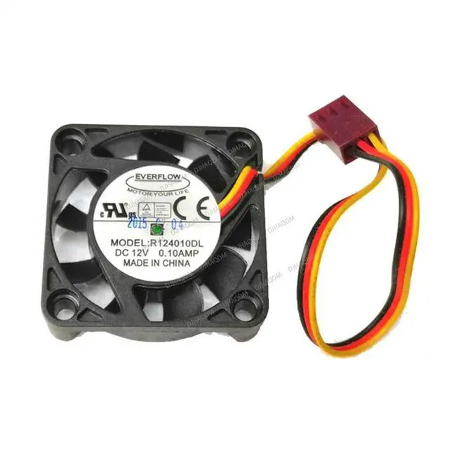 Alt view image 6 of 10 - Compatible for EVERFLOW R124010DL 12V 0.1A 4010 4cm 3-Wire Cooling Fan