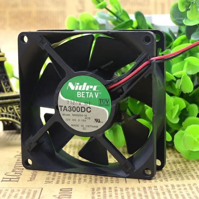Alt view image 6 of 10 - Compatible for Nidec TA300DC M35254-16 12V 0.19A 8cm 8025 2-Wire Cooling Fan