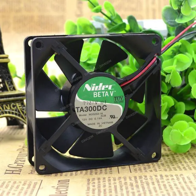 Alt view image 8 of 10 - Compatible for Nidec TA300DC M35254-16 12V 0.19A 8cm 8025 2-Wire Cooling Fan