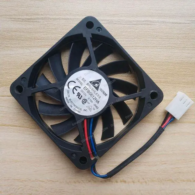 Alt view image 7 of 10 - Compatible for Delta EFB0612HA-5N62 12V 0.18A 60x60x10mm 6010 3-Wire Cooling Fan