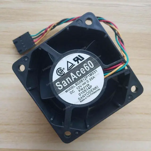 Alt view image 7 of 10 - Compatible for SanAce60 9G0612P1M031 12V 0.35A U1295 6038 60x60x38mm 6038 4-Wire Cooling Fan