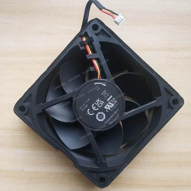 Alt view image 7 of 10 - Compatible for FA08025M12BFG 12V 0.3A 8025 80x80x25mm 3-Wire Cooling Fan