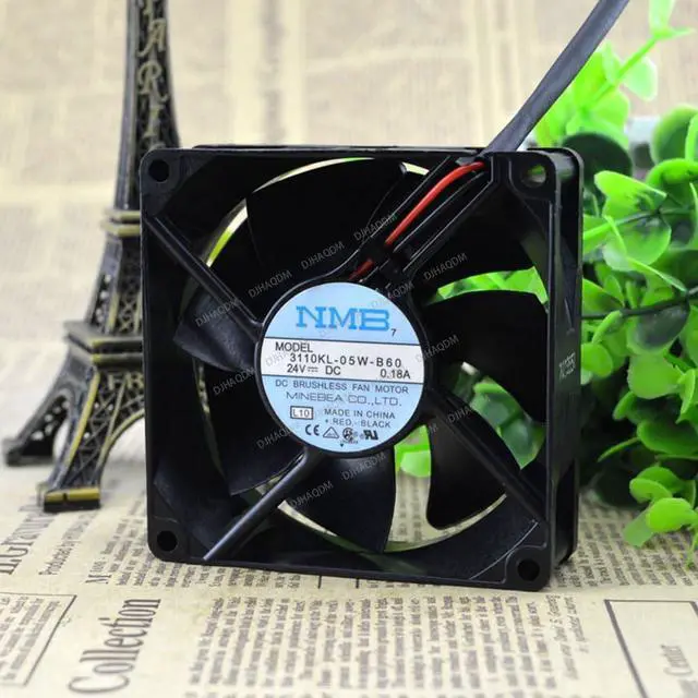 Alt view image 6 of 10 - Compatible for NMB-MAT 3110KL-05W-B60 24V 0.18A 8025 8cm 2-Wire Cooling Fan