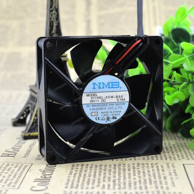 Alt view image 8 of 10 - Compatible for NMB-MAT 3110KL-05W-B60 24V 0.18A 8025 8cm 2-Wire Cooling Fan