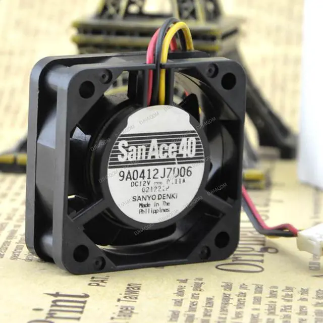 Alt view image 8 of 10 - Compatible for San Ace 40 9A0412J7D06 12V 0.11A 4015 3-Wire Cooling Fan