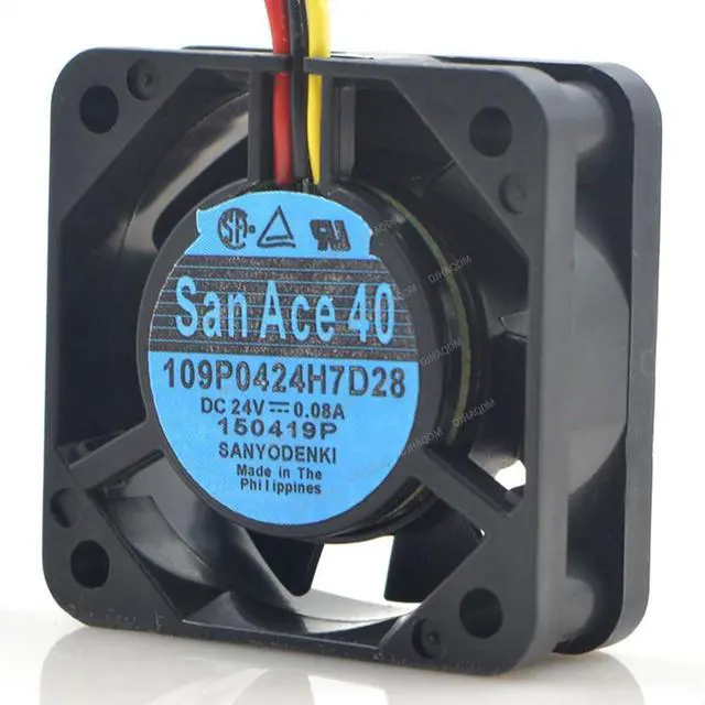 Alt view image 5 of 8 - Compatible for SAN ACE 40 109P0424H7D28 24V 0.08A 4cm 4015 3-Wire Cooling Fan