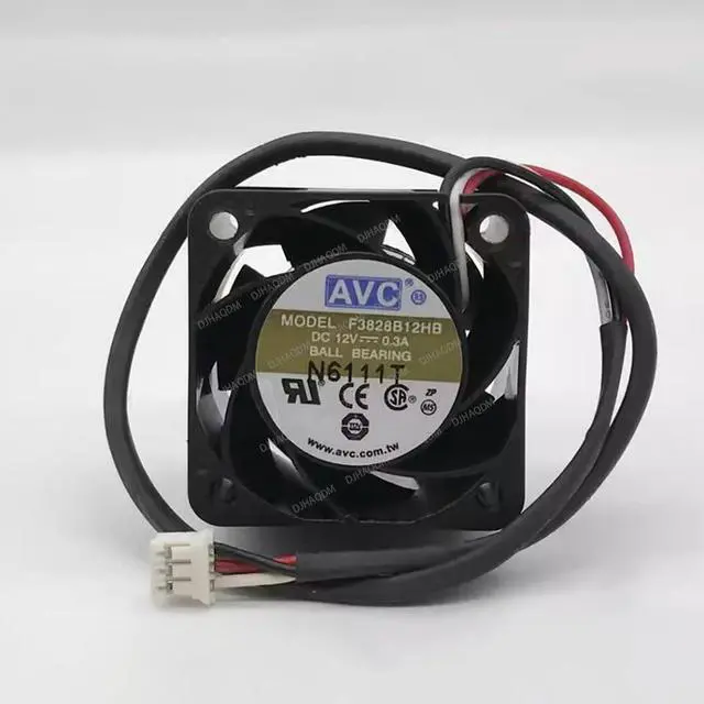 Alt view image 5 of 8 - Compatible for AVC F3828B12HB 12V 0.3A 3828 38x38x28mm 3-Wire Cooling Fan