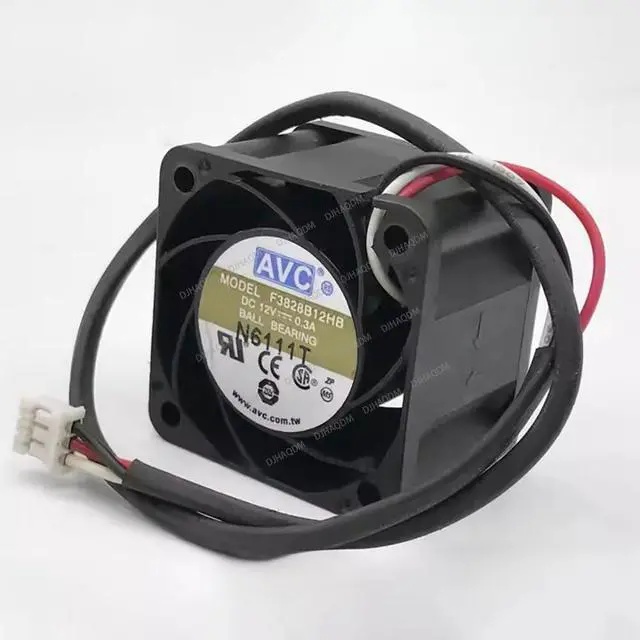 Alt view image 6 of 8 - Compatible for AVC F3828B12HB 12V 0.3A 3828 38x38x28mm 3-Wire Cooling Fan