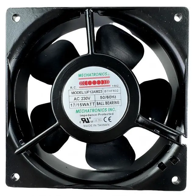Alt view image 8 of 14 - for Mechatronics Cooling Fan UF12AM23-BTHR-F832 120x120x38mm AC230V 17/15W High Speed Fan 50/60Hz