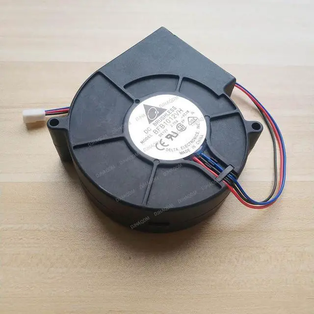 Alt view image 8 of 10 - Compatible for Delta BFB1012VH 12V 2.7A 9733 3-Wire Cooling Fan