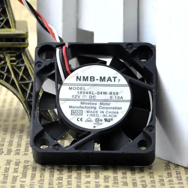 Alt view image 7 of 10 - Compatible for NMB-MAT 1604KL-04W-B59 12V 0.1A 4010 4cm 3-Wire Cooling Fan
