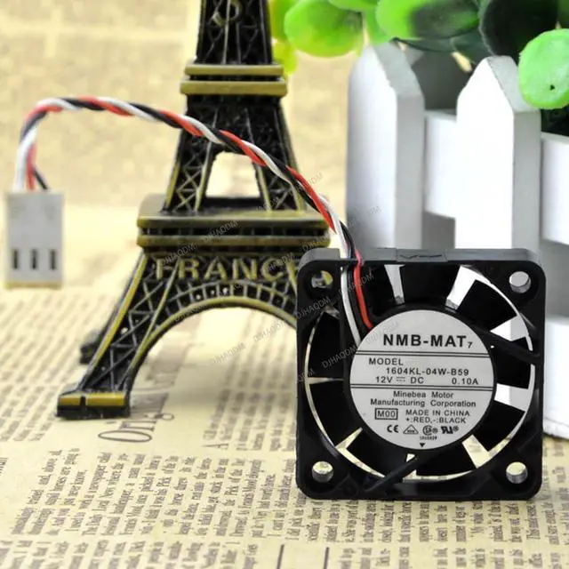 Alt view image 6 of 10 - Compatible for NMB-MAT 1604KL-04W-B59 12V 0.1A 4010 4cm 3-Wire Cooling Fan