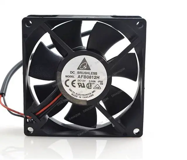 Alt view image 10 of 10 - Compatible for Delta AFB0812H 12V 0.24A 80mm 2-Wire Cooling Fan