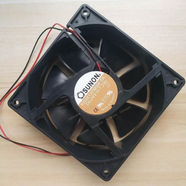 Alt view image 7 of 10 - Compatible for SUNON KD2412PMSX-6A 24V 7.2W 12380 2-Wire Cooling Fan