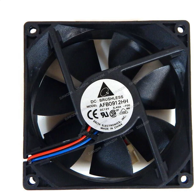 Alt view image 3 of 4 - Compatible for Delta AFB0912HH-F00 12V 0.40A 9225 92x92x25mm 3-Wire Cooling Fan